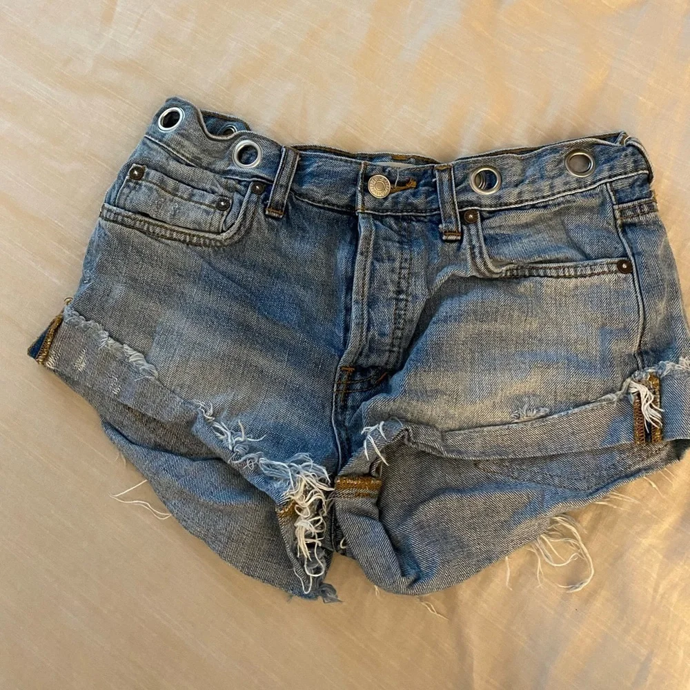 We the Free (Free People) Dayflower Denim Shorts - Picture 3 of 7
